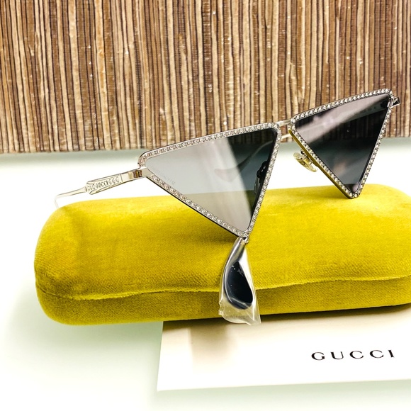 NWT GUCCI GG1252S - 001 CRYSTAL EMBELLISHED Sunglasses - Picture 6 of 13